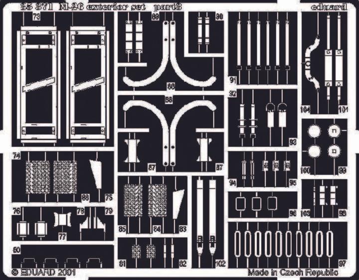 Actual product image Eduard M-26 photo etching set