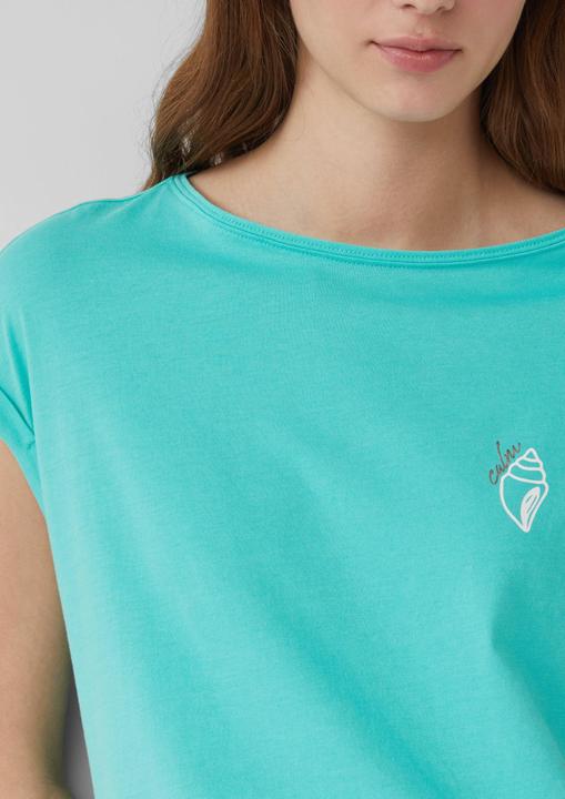 Produktbild S.Oliver T-Shirt Relaxed-Fit-Shirt mit Print und überschnittenen Schultern (34)