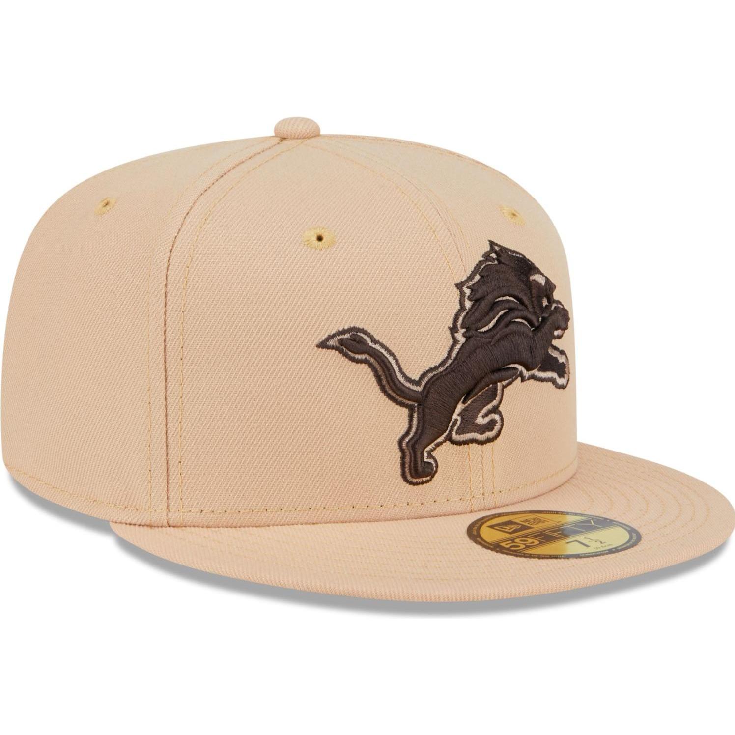 New Era, Herren, Cap, 59Fifty Cap - CANDIED Detroit Lions camel - 6 7/8, Beige, (6 7/8)