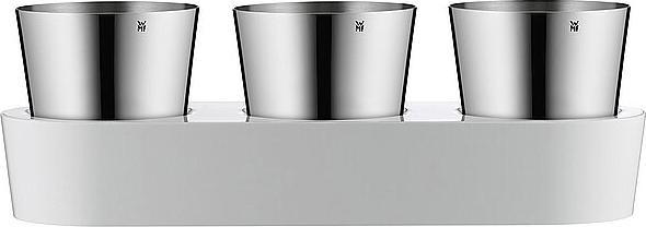Produktbild WMF Kräutertopf Set 3tlg mit Bewässerungssystem Gourmet Edelstahl Kunststoff (14 cm)