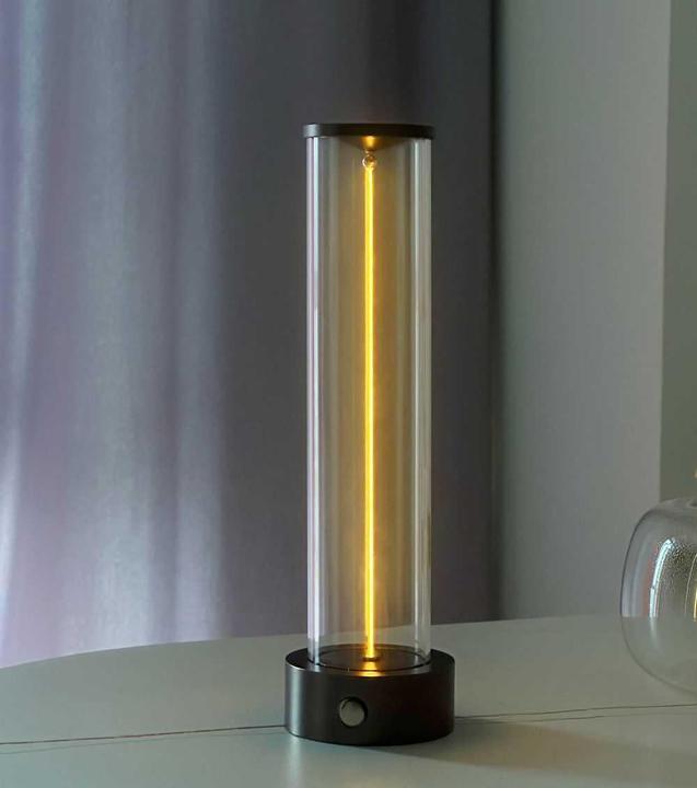 Produktbild Heitronic LED-Tischleuchte Magic, 90lm, 3000K, dimmbar, kabellos, USB-C, anthrazit, 3,7V