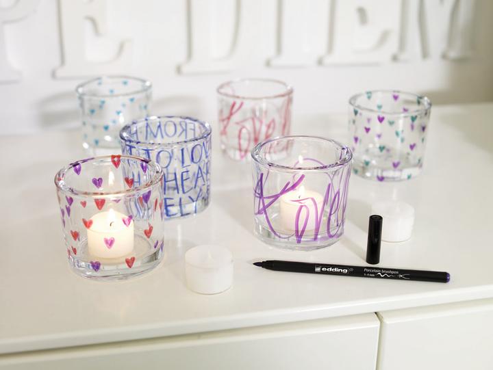 Actual product image Edding Porcelain pens warm colours set of 6pcs. (Multicoloured, 4 mm, 6 x)
