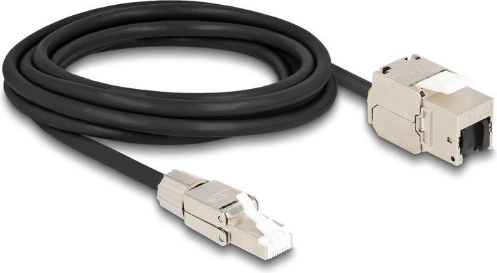 Image du produit Delock Câble RJ45 mâle confectionnable en champ (S/FTP, CAT6a, 3 m)