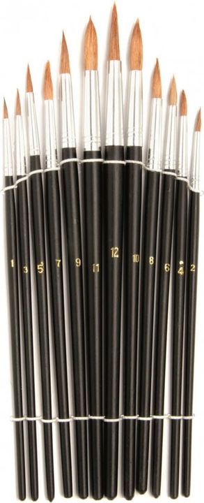 hobbytime Synthetic hair brush set (12 mm)