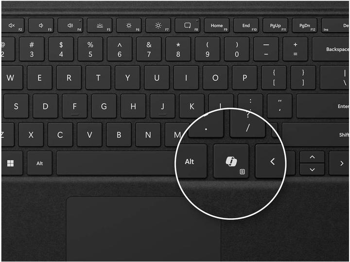 Produktbild Microsoft Surface Pro 13-Zoll-Keyboard mit Stiftaufbewahrung for Business (Eng. Int., Docking)