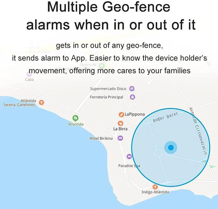 Image du produit Mitlow Bouton de panique SOS Détecteur de chute GPS Tracker (4G)