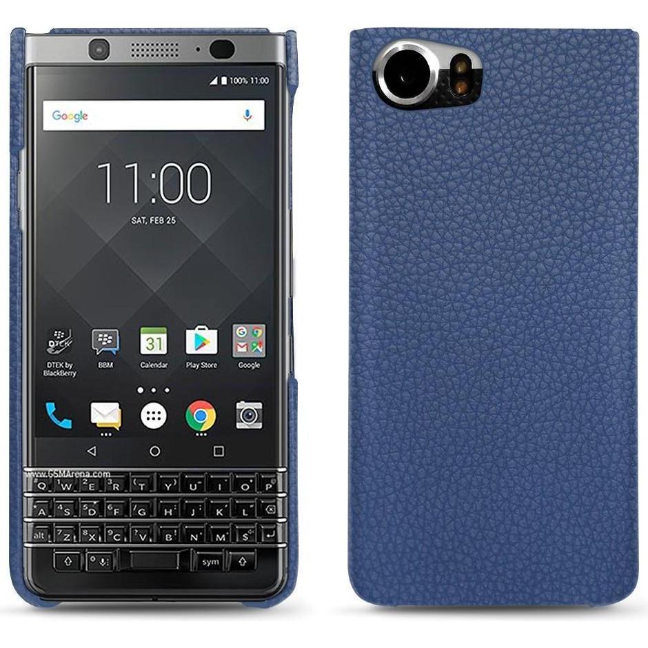 Thumbnail - Noreve Lederschutzhülle (Blackberry KEYone), Smartphone Hülle, Blau