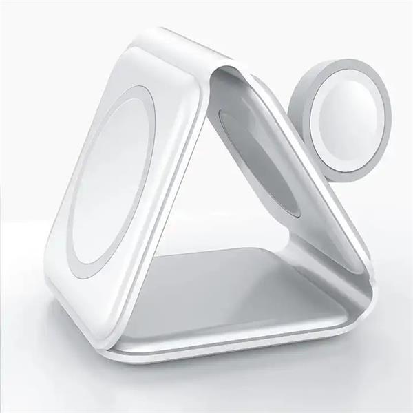 Actual product image 1st Cool 1stCOOL Qi wireless portable charger 3-in-1, MagSafe, black, USB-C (15 W)