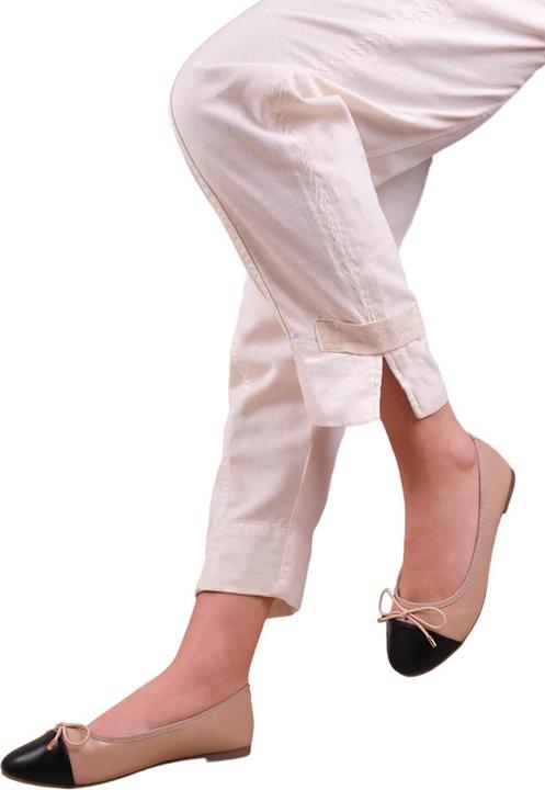 Actual product image Where's That From Womens/Ladies Janice Bow Extra Wide Ballerina Flats (36)