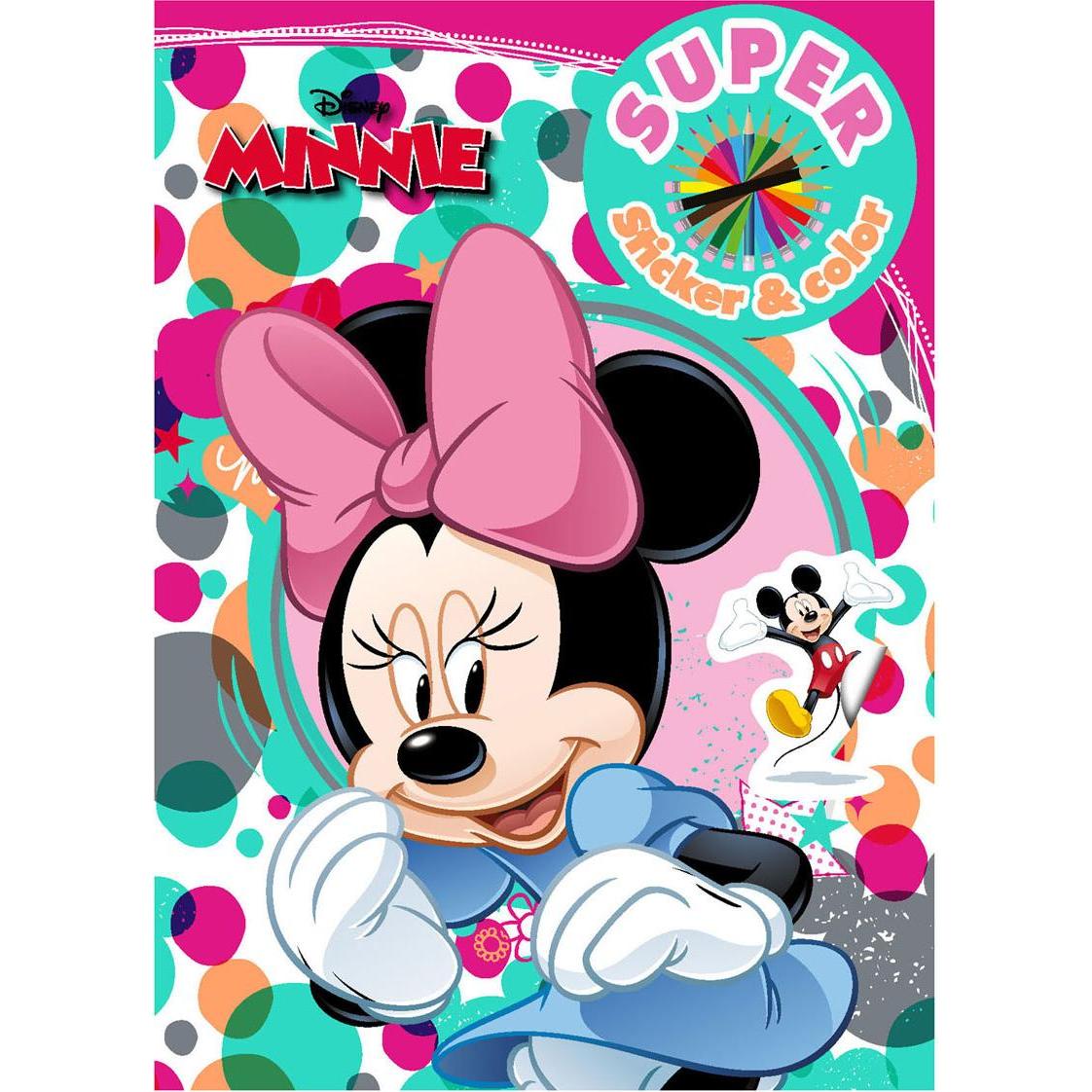 Boek Specials, Sticker, Libro da colorare Minnie Mouse Super Sticker & Color
