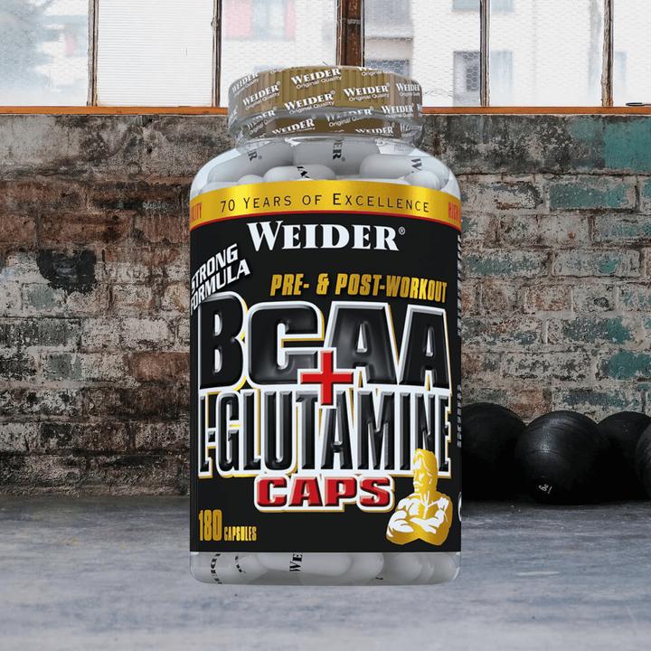 Actual product image Weider BCAA L-Glutamine (180 Piece, Capsules, 256 g)