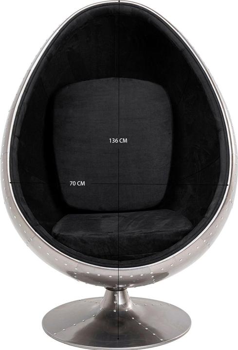 Produktbild Kare Design Drehsessel Eye Ball Graphit