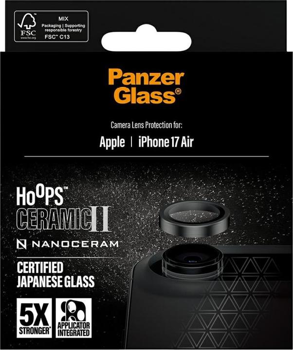 Actual product image PanzerGlass Hoops Camera Lens Protector (1 Piece, Apple iPhone Air)