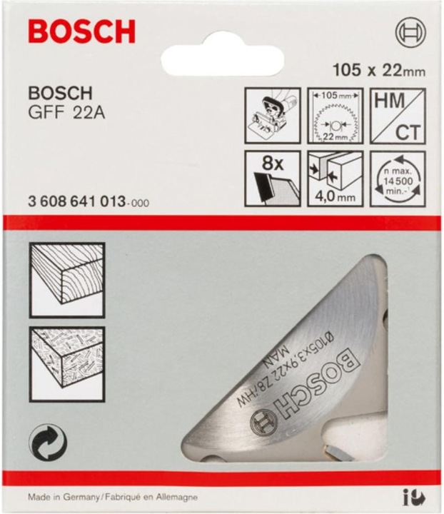 Actual product image Bosch Professional Zubehör Leaf cutter, 8, 22 mm, 4 mm