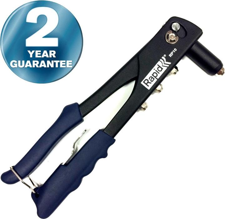 Actual product image Rapid RP10 blind rivet pliers + 100 rivets (30 mm)