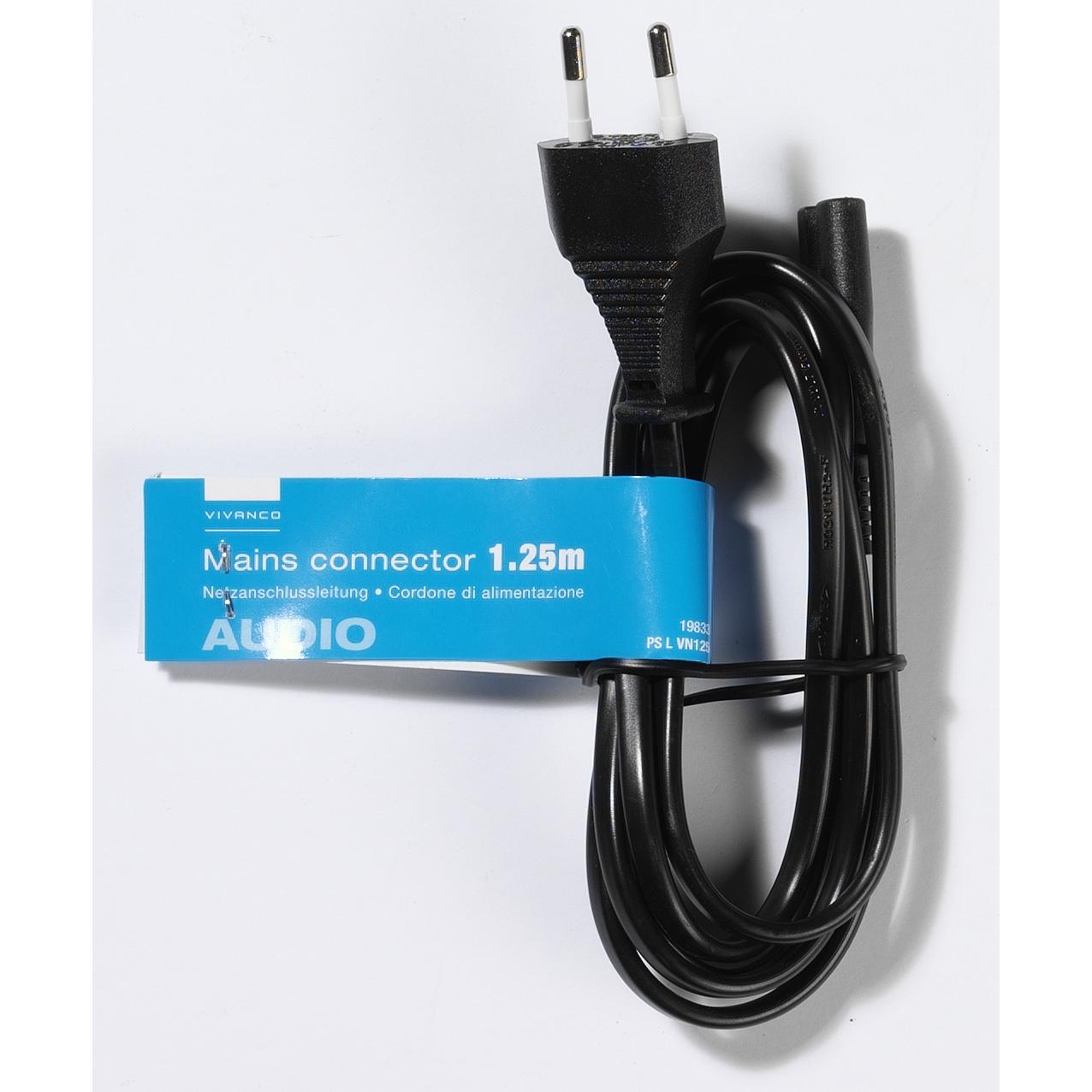 Thumbnail - Vivanco Netzanschlussleitung (1.25 m), Stromkabel
