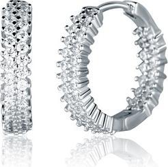 Image du produit JVD - Elegant silver hoop earrings with zircons SVLE2638X61BI00