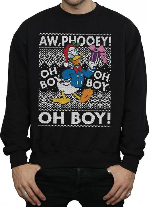 Immagine prodotto Disney Donald Duck Christmas Fair Isle Felpa Uomo (M)