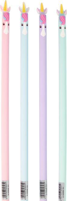 Stylex Bleistift HB Einhorn 4fach sortiert (HB, 1x)