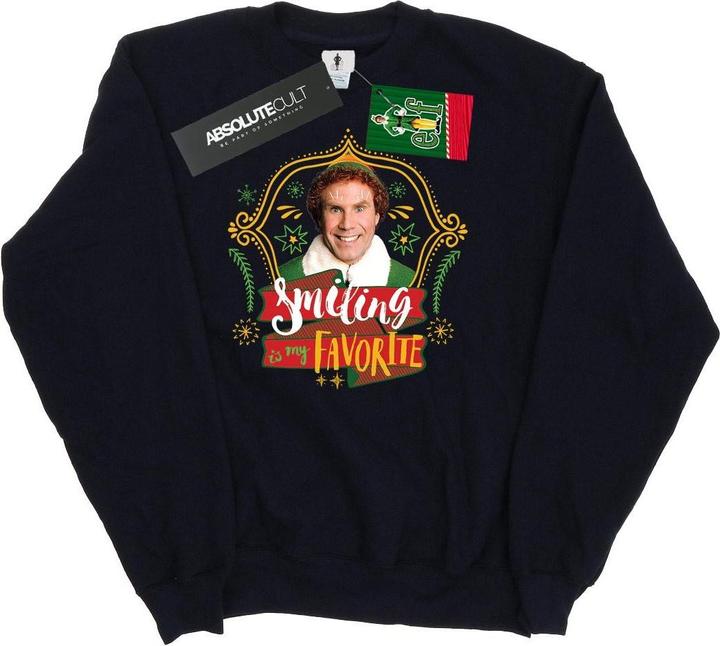 Actual product image Elf Womens/Ladies Buddy Smiling Sweatshirt (S)