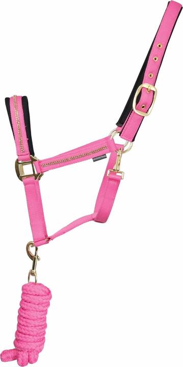 Hy Set di cavezza e guinzaglio per cavalli Glitter