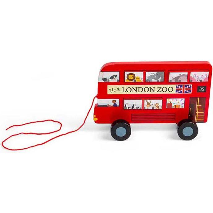 Bigjigs Toys Nachziehspielzeug London-Bus / ab 12 Monaten