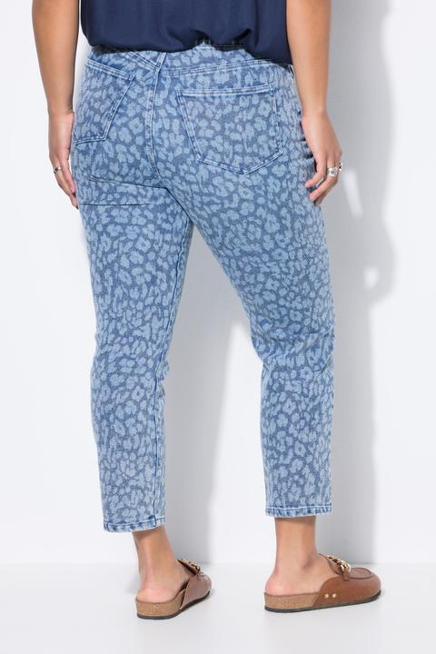 Image du produit Studio Untold Jean Mom 5 poches, motif léopard (44)