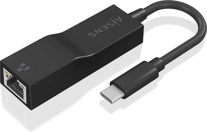 Produktbild Aisens Conversor Usb3.1 Gen1 USB-C A Ethernet Gigabit Negro 11cm (USB-C)