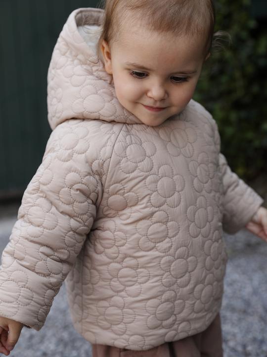 Produktbild Vertbaudet Baby Steppjacke mit Blumensteppung und Kunstfellfutter (98)