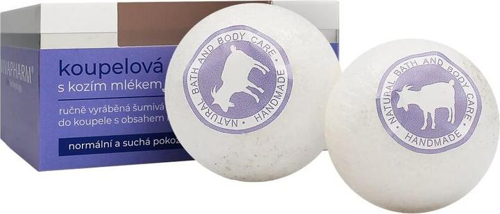 Actual product image Vivapharm Vivaco Badebombe mit Ziegenmilch 2 x 75 g (75 g)