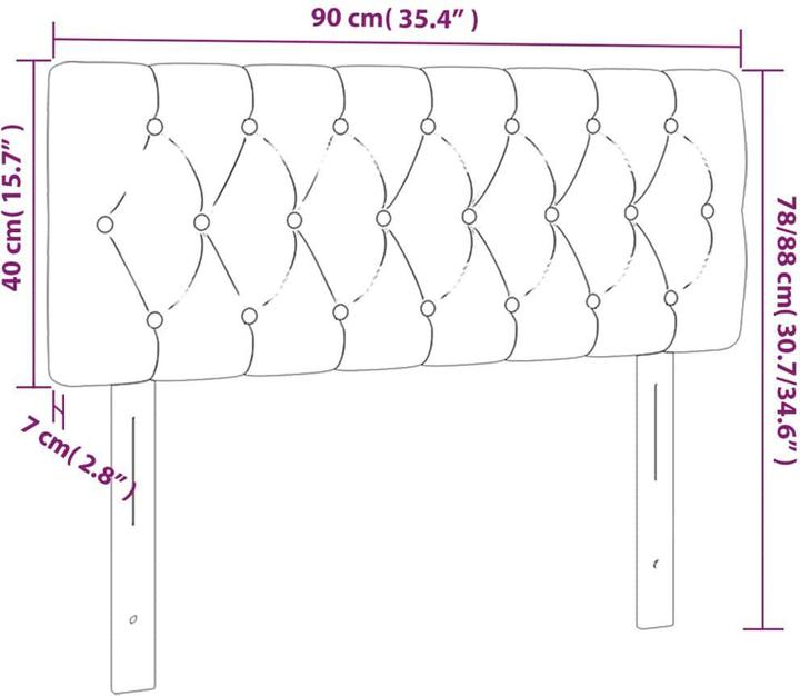 Immagine prodotto vidaXL Naoma (90 x 7 x 78/88 cm)