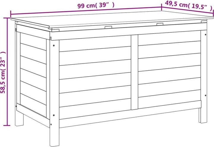 Produktbild vidaXL Gartentruhe