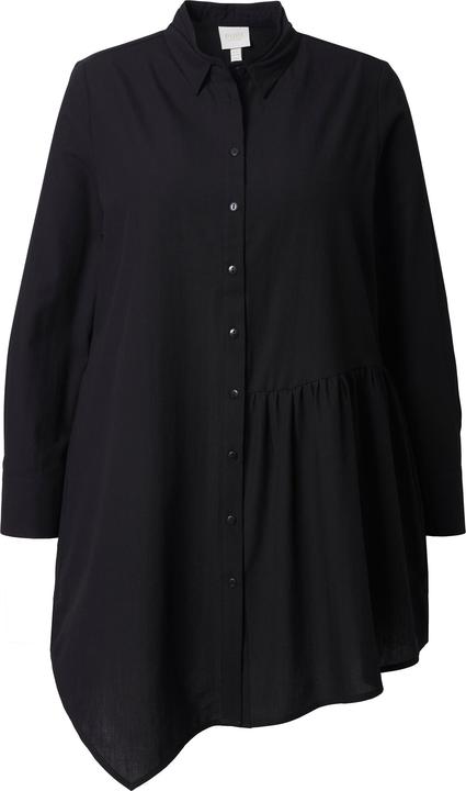 Produktbild Ulla Popken Longbluse, Zipfelsaum, Stehkragen, Langarm (60)