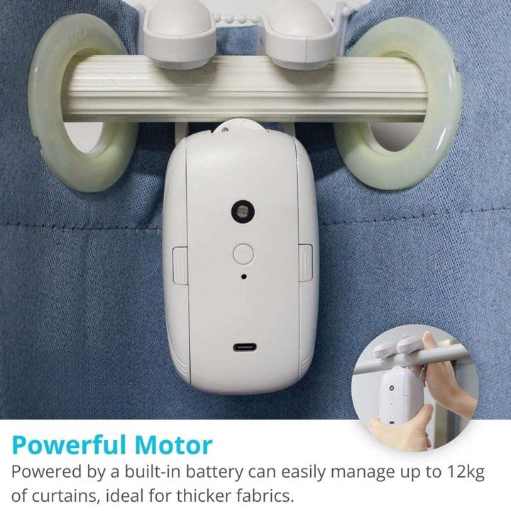 Image du produit Nedis SmartLife Robot Rideau | Barre à Rideaux | Rideaux Horizontaux | Alimenté par Piles / Electricité