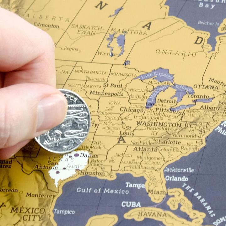 Actual product image Maps International Scratch the World black edition