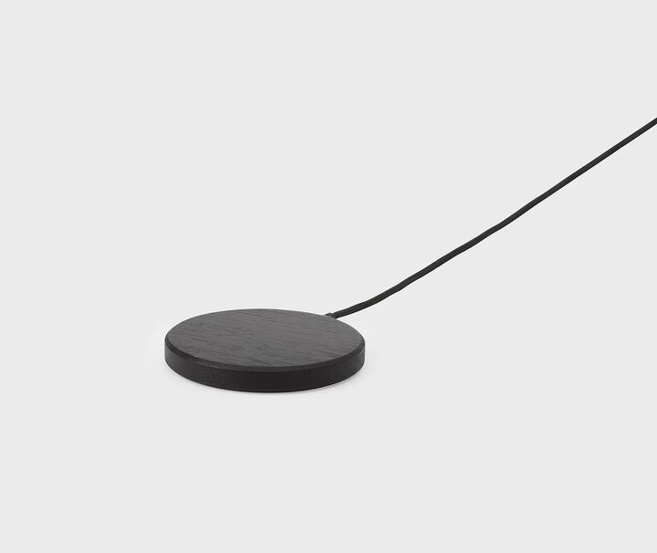 Oakywood Slim Charging Pad - Kabelloses Ladegerät aus Massivholz - Schwarz - (15 W)