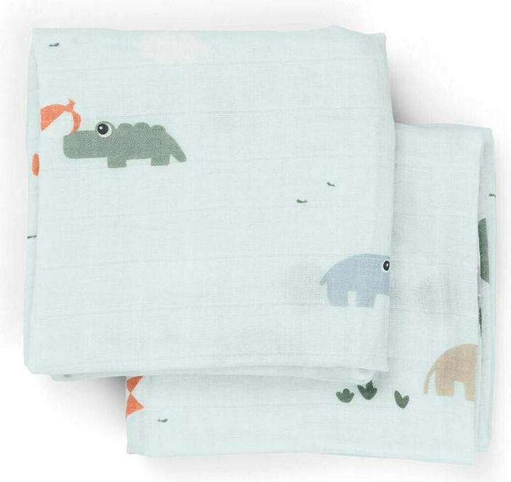 Actual product image Done by Deer Windeltücher 2 Stück Playground Blau (65 cm, 65 cm)
