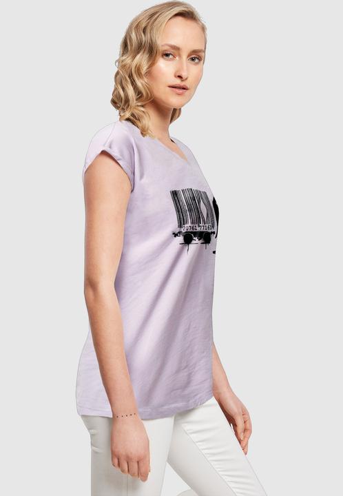 Produktbild Merchcode Ladies Brandalised - Barcode Leopard Circle T-Shirt - 189203 (M)