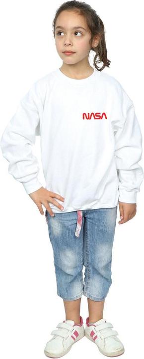 Produktbild Nasa Modern Logo Chest Sweatshirt Mädchen (140, 146)