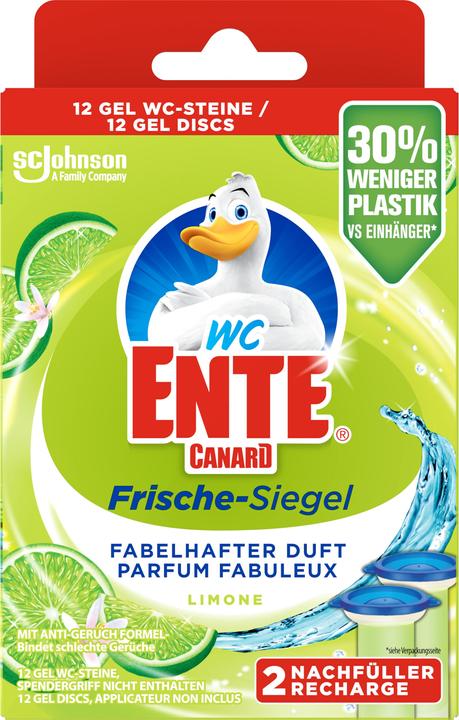 WC-Ente Sceau de fraîcheur 2 recharges lime