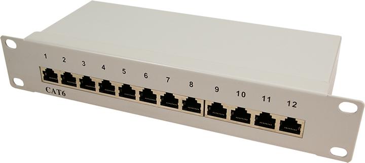 Produktbild LogiLink Netzwerk Patchpanel 6 12 Port grau