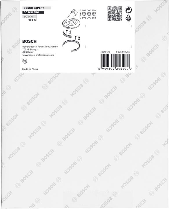 Nutritional values and ingredients Bosch Professional Zubehör PRO replacement brush