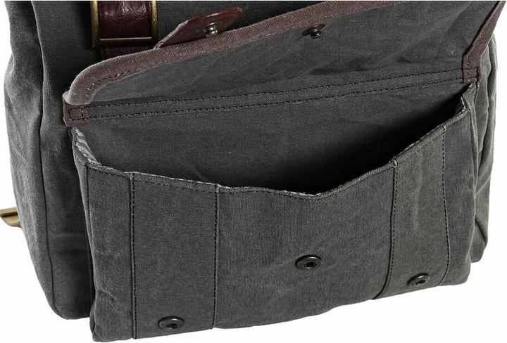 Produktbild DKD Home Decor Lässiger Rucksack Canvas Fahrrad Grau Braun (33 x 12 x 47 cm)