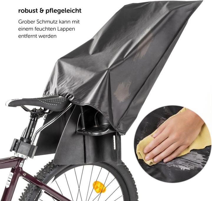 Zamboo Kinderfahrradsitze & Zubehör Regenschutz für Kinder-Fahrradsitze (passend für (Velorahmen)