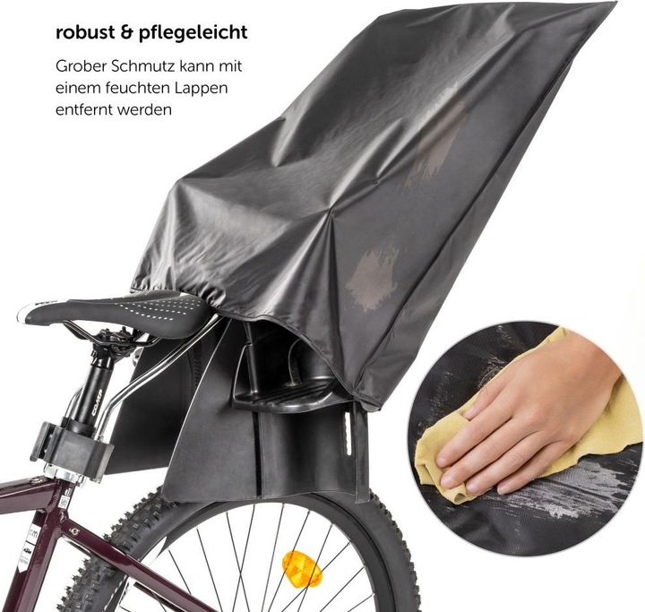 Produktbild Zamboo Kinderfahrradsitze & Zubehör Regenschutz für Kinder-Fahrradsitze (passend für (Velorahmen)
