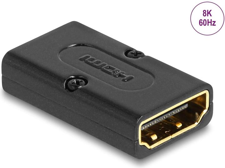 Produktbild Delock HDMI Adapter Stecker zu Buchse 8K 60 Hz Metall (HDMI, 3 cm)