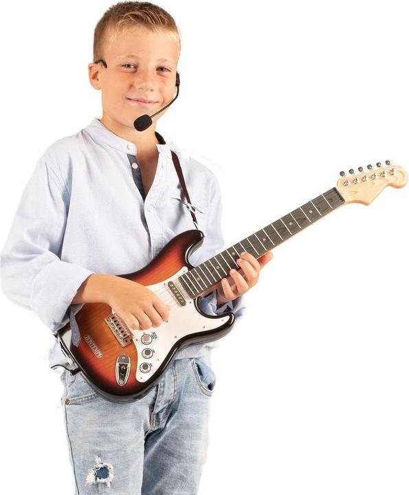 Image du produit Bontempi Chitarra elettronica con microfono e connessione Wireless-Fender Style- (Multilingue)