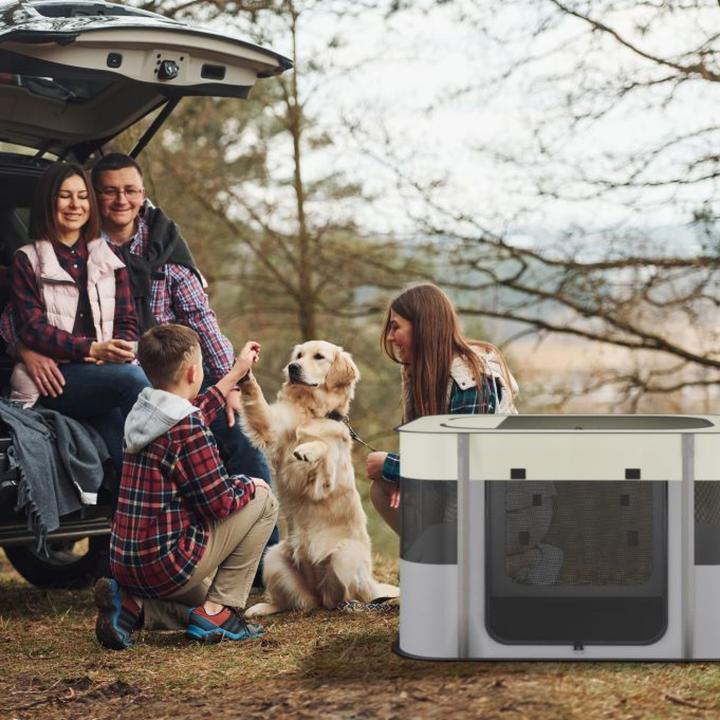 Produktbild Relaxdays Welpenauslauf faltbar drinnen & drauÃŸen (Hundezelt)