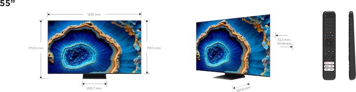 Actual product image TCL 55C809 (55", QLED, 4K, 2023)