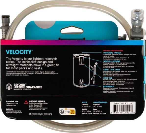 Produktbild Hydrapak VELOCITY 2L Clear